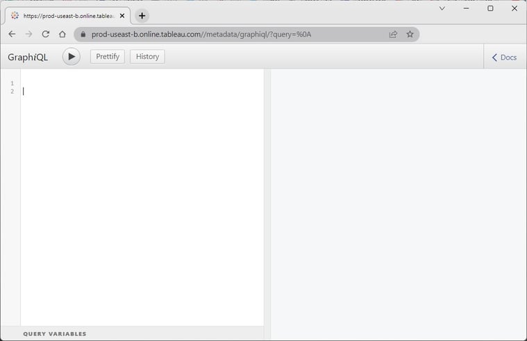 Using GraphQL to query Tableau Online Server