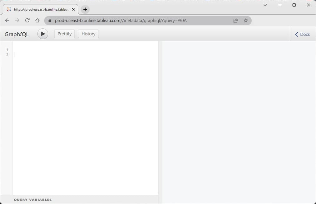 Using GraphQL to query Tableau Online Server