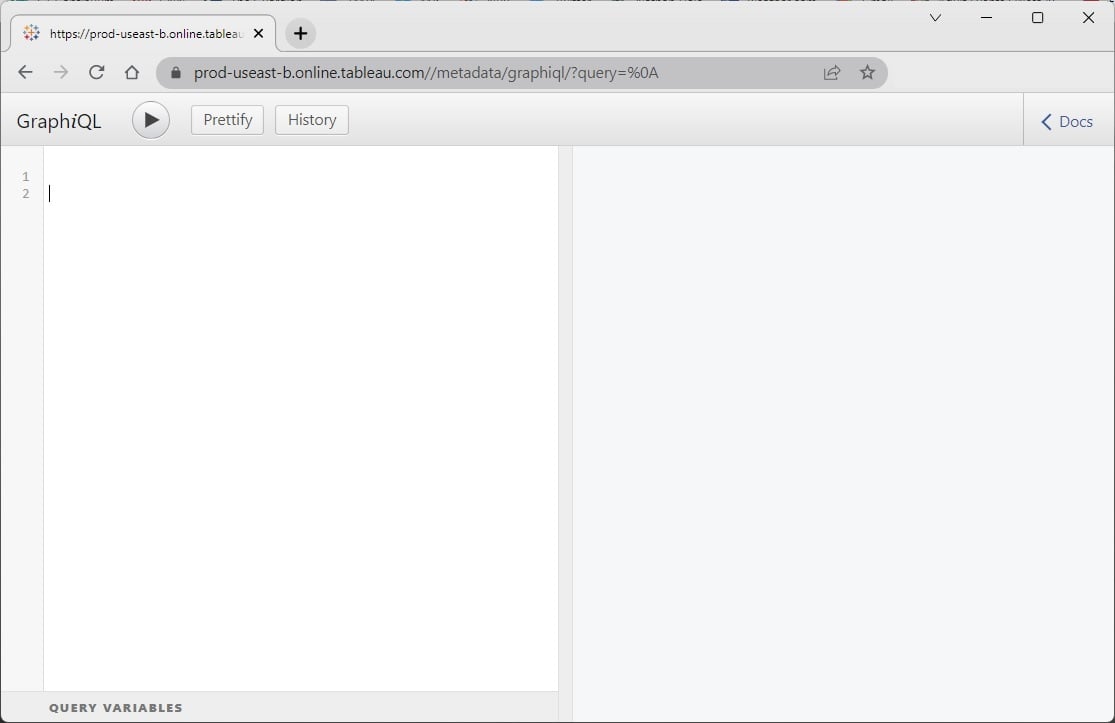 Using GraphQL to query Tableau Online Server